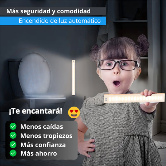 BARRA DE LUZ LED CON SENSOR DE MOVIMIENTO 50% OFF 😱